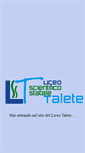 Mobile Screenshot of liceotalete.it